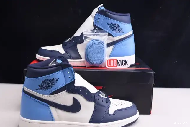 Reps TBkick Obsidian 1 Jordan 555088-140 Air OG Retro High 0606